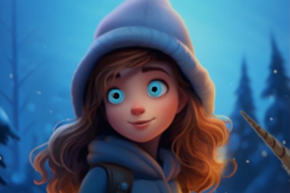 Screenshot showing Alexia's eyes looking distorted with turquoise rings due to an editing error.