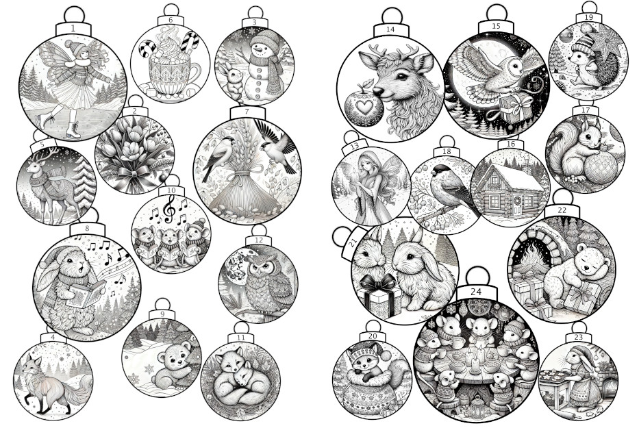 Fun Holiday Coloring Calendar to&nbsp;Download